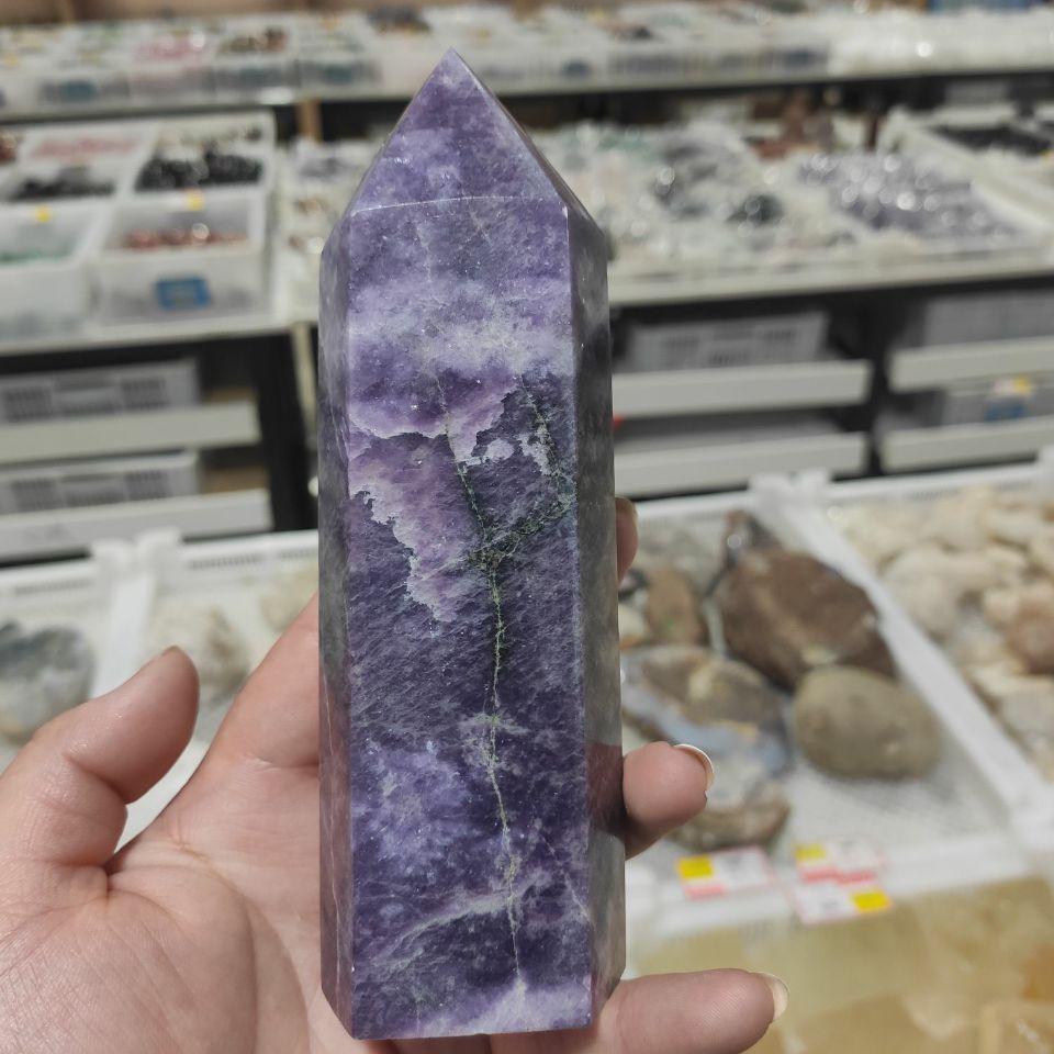 Lepidolite Crystal Tower