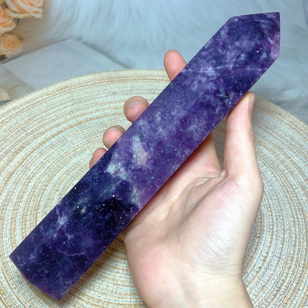 Lepidolite Crystal Tower