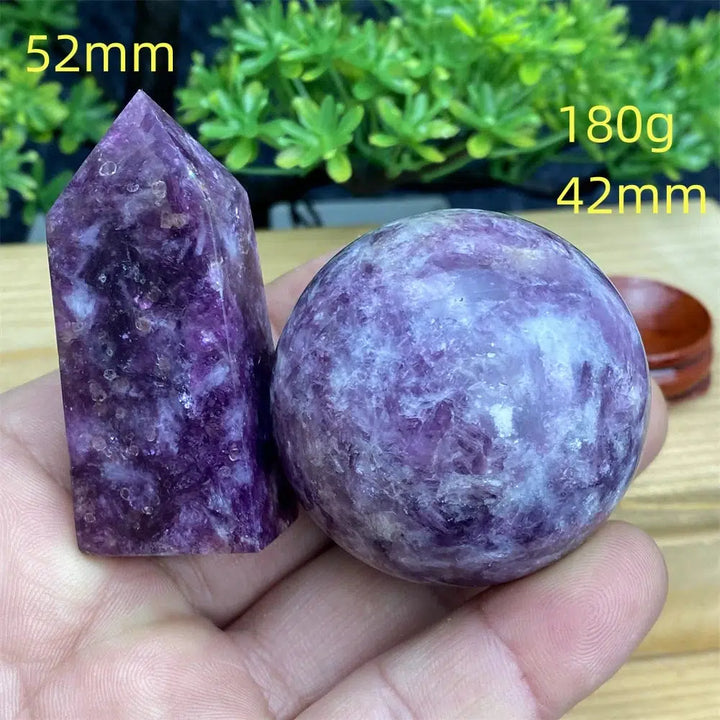 Lepidolite Gemstone Sphere