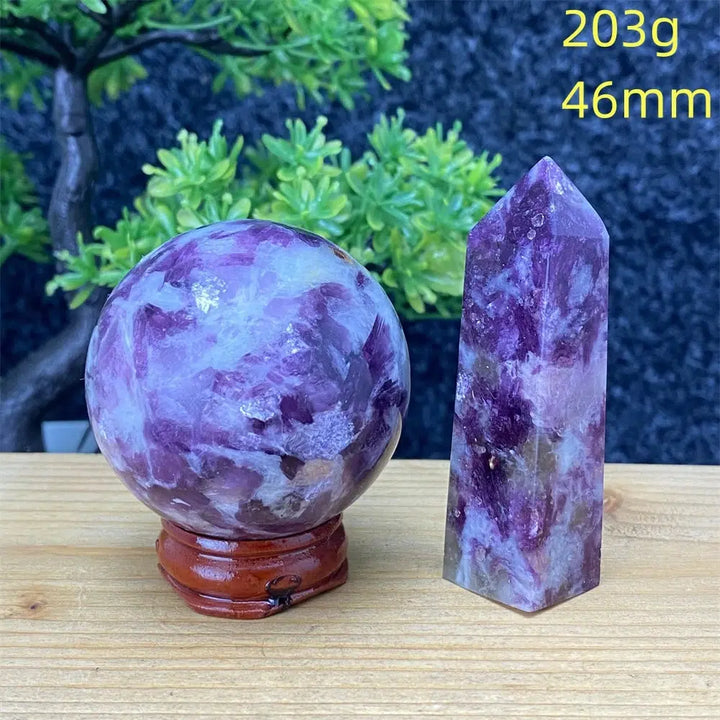 Lepidolite Gemstone Sphere