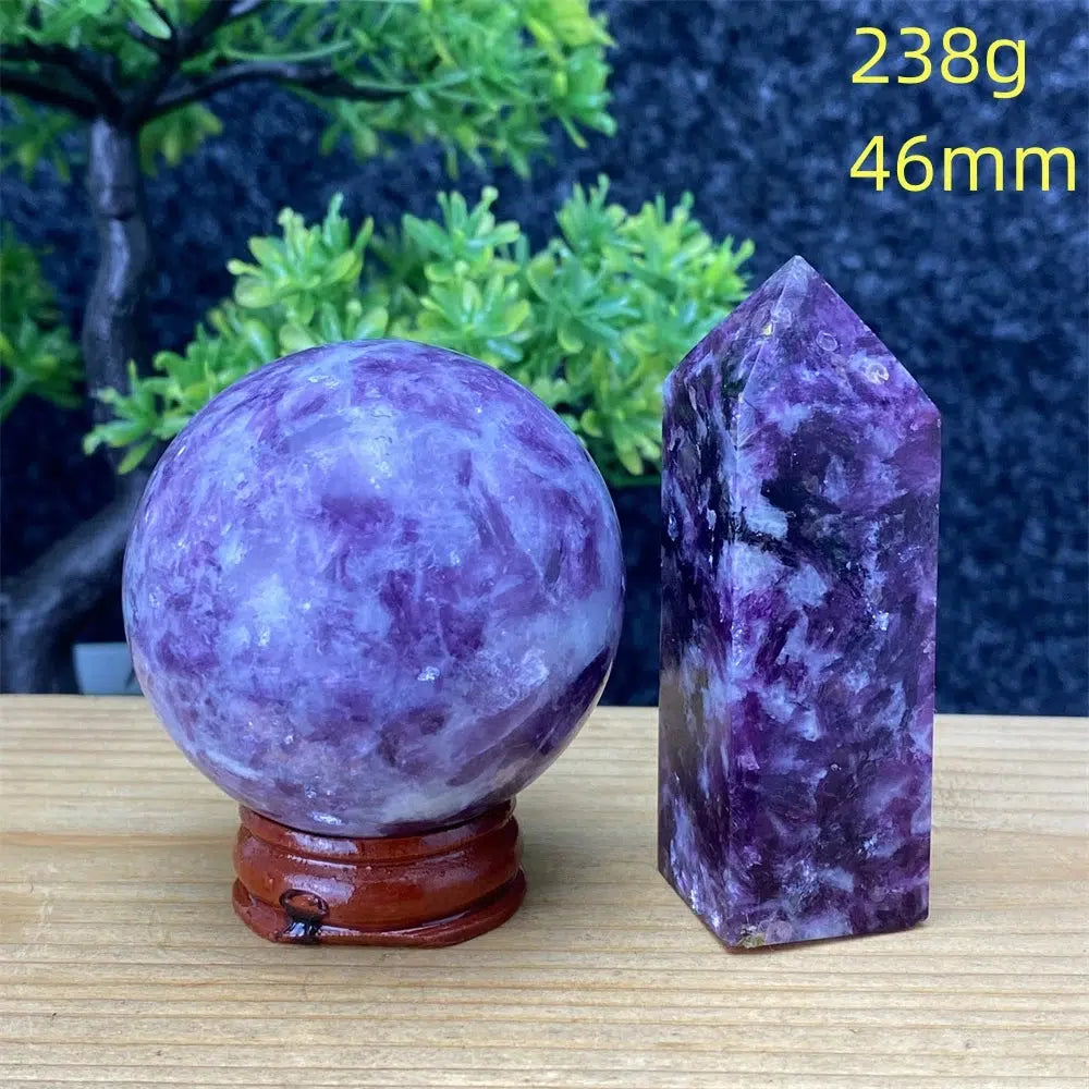 Lepidolite Gemstone Sphere