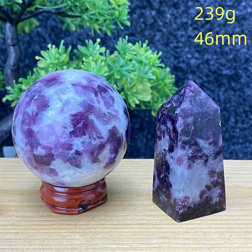 Lepidolite Gemstone Sphere