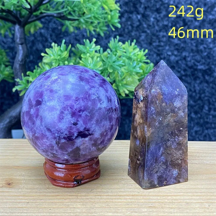 Lepidolite Gemstone Sphere