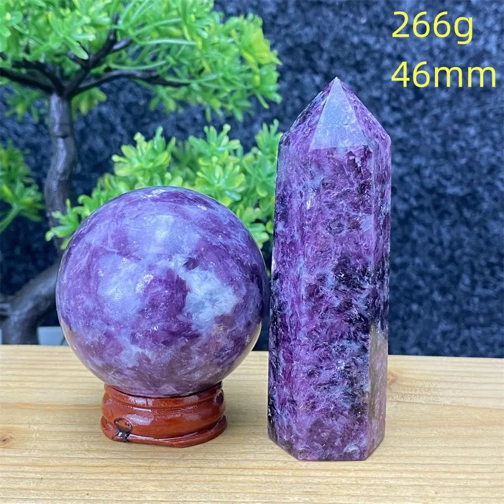 Lepidolite Gemstone Sphere