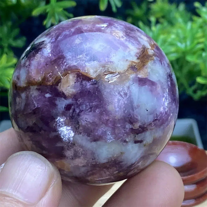 Lepidolite Gemstone Sphere