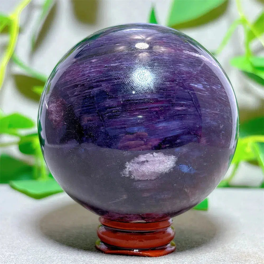 Lithionite Sphere Crystal + Stand