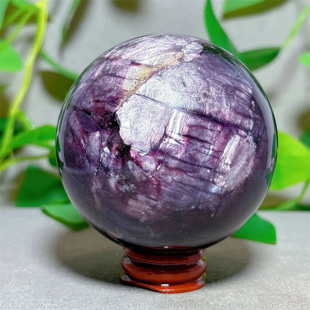 Lithionite Sphere Crystal + Stand