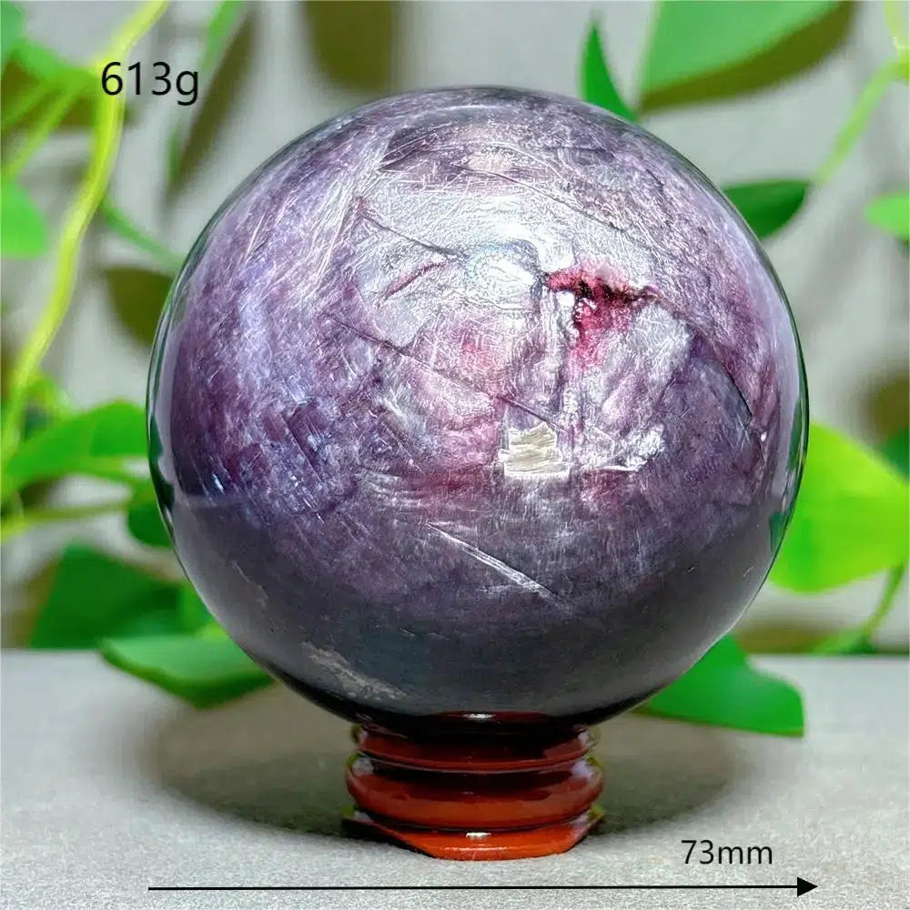 Lithionite Sphere Crystal + Stand