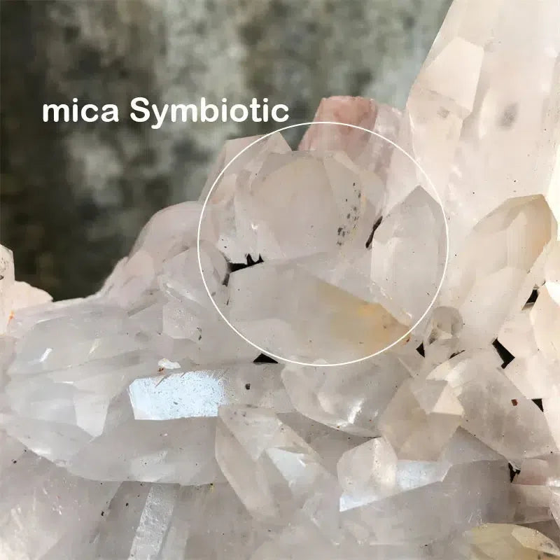 Madagascan Crystal Quartz With Mica Cluster