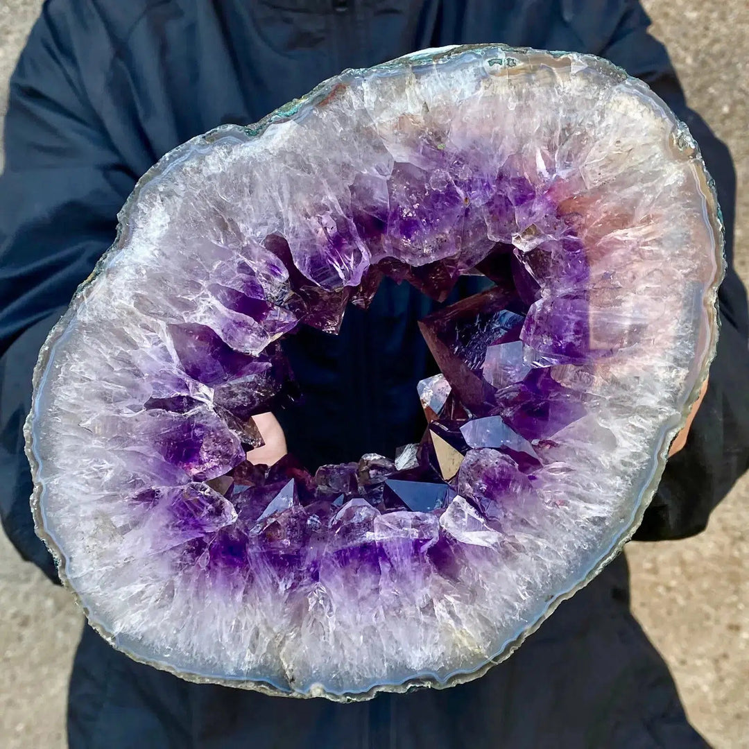 Magical Amethyst “Portal” Slice