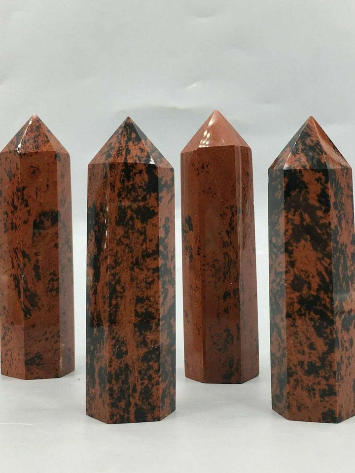 Mahogany Obsidian Crystal Tower