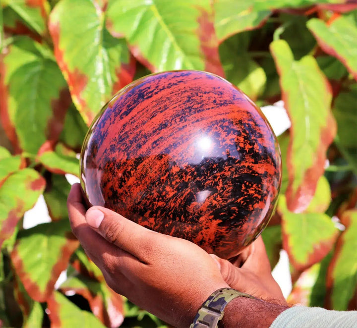 Mahogany Obsidian Sphere