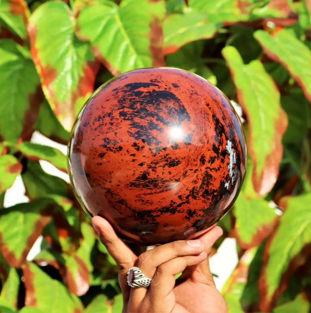 Mahogany Obsidian Sphere