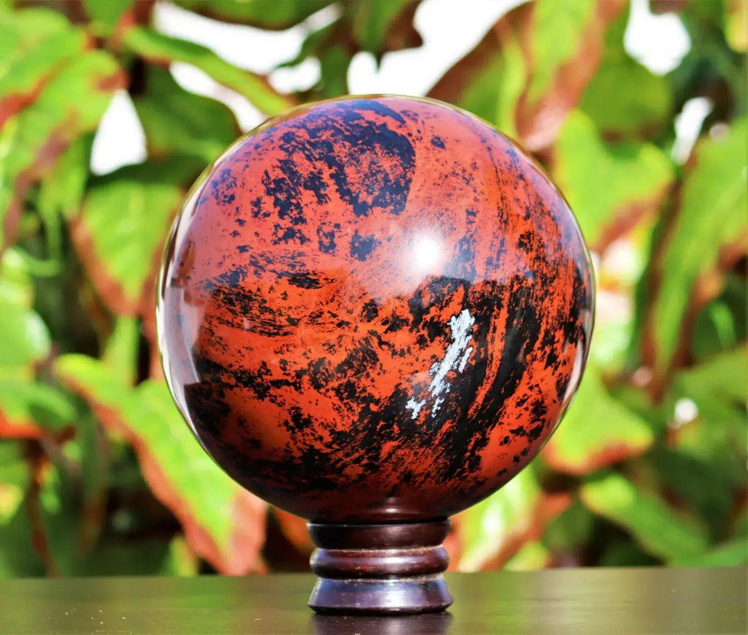 Mahogany Obsidian Sphere