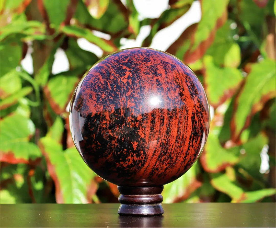 Mahogany Obsidian Sphere