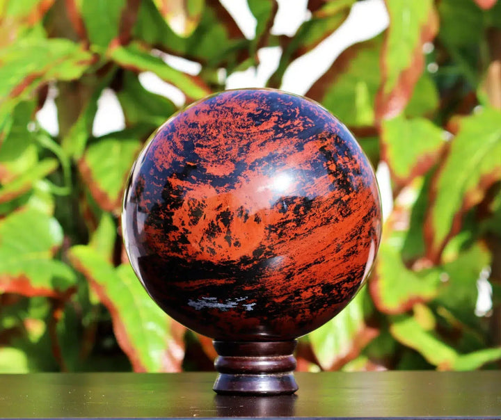 Mahogany Obsidian Sphere