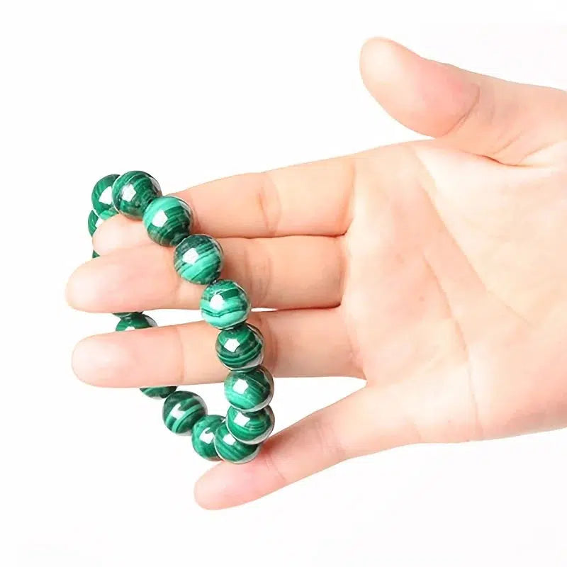 Malachite Beaded Bracelet 6mm, 8mm, 10mm