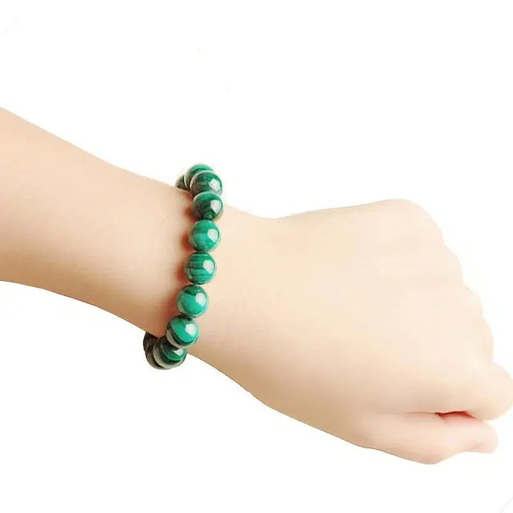 Malachite Beaded Bracelet 6mm, 8mm, 10mm