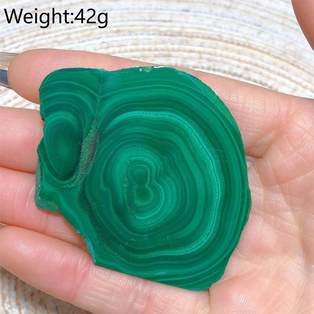 Malachite 'Bulls Eye' Slices