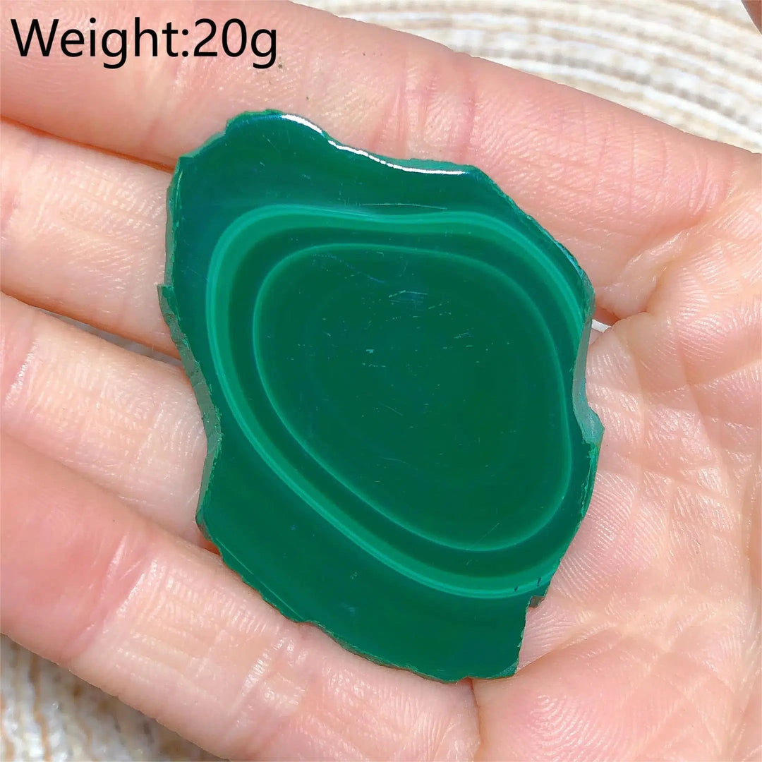 Malachite 'Bulls Eye' Slices