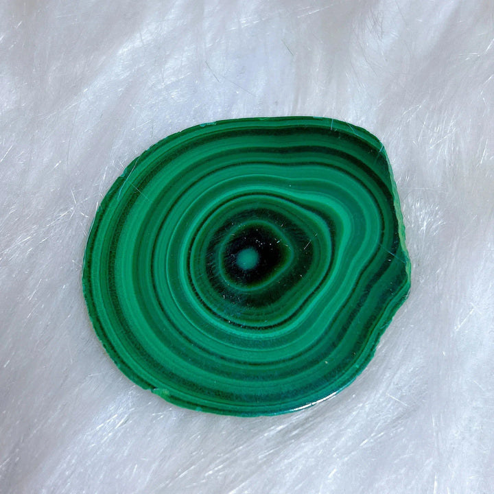 Malachite 'Bulls Eye' Slices