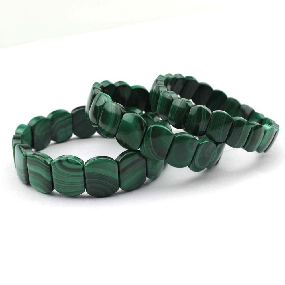 Malachite Crystal Beaded Bracelet