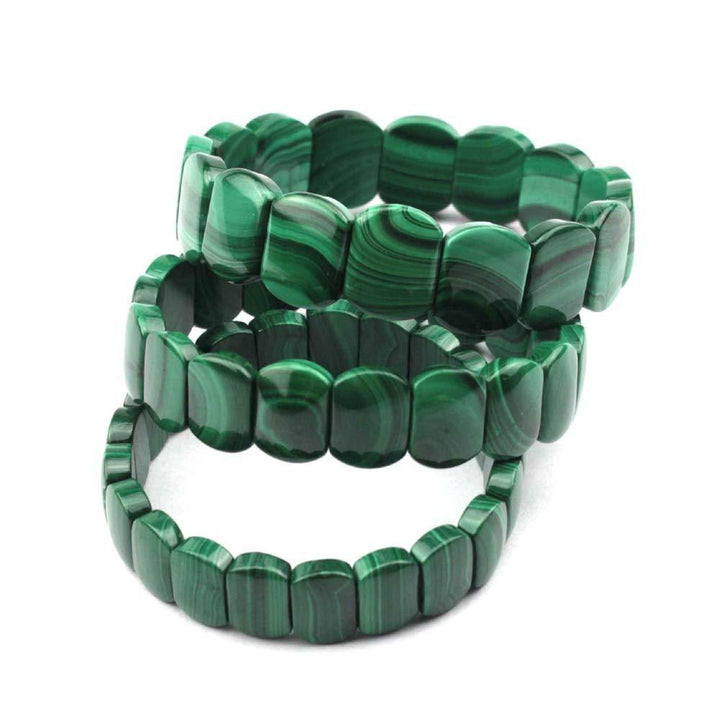 Malachite Crystal Beaded Bracelet