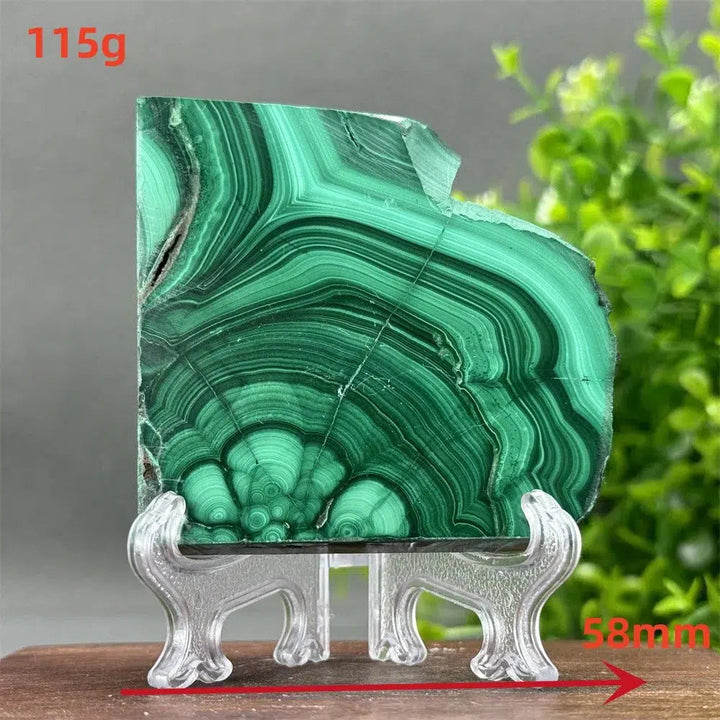 Malachite Crystal Slice