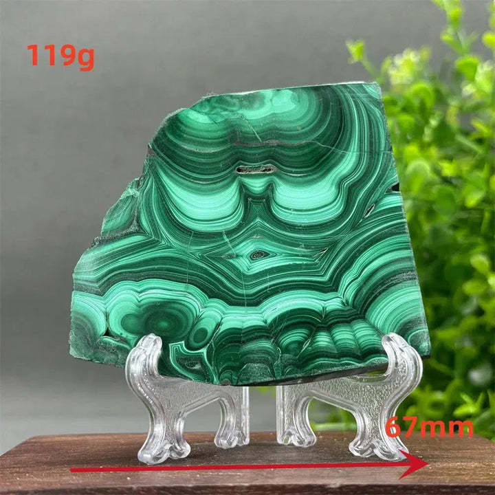 Malachite Crystal Slice