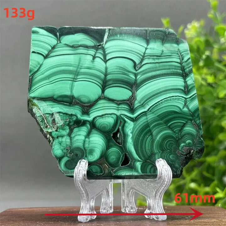 Malachite Crystal Slice