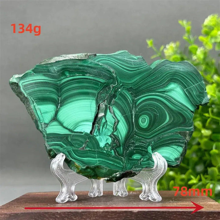 Malachite Crystal Slice