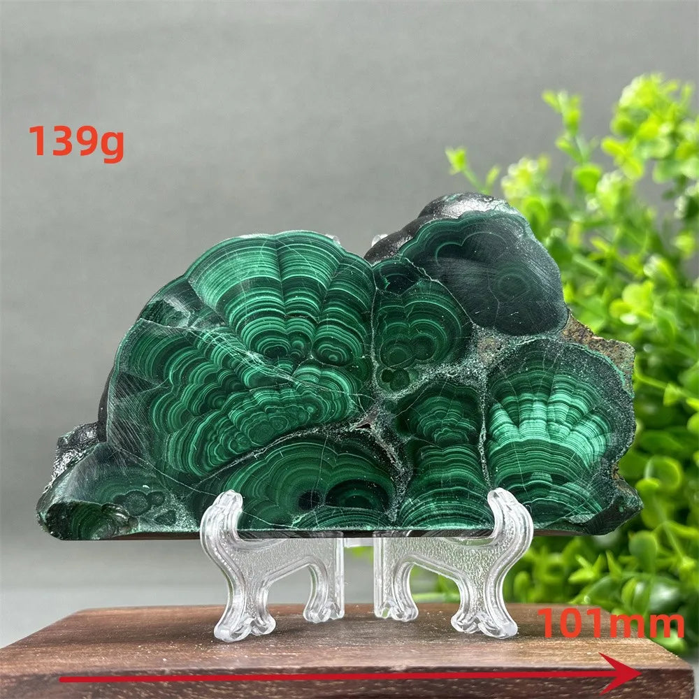 Malachite Crystal Slice