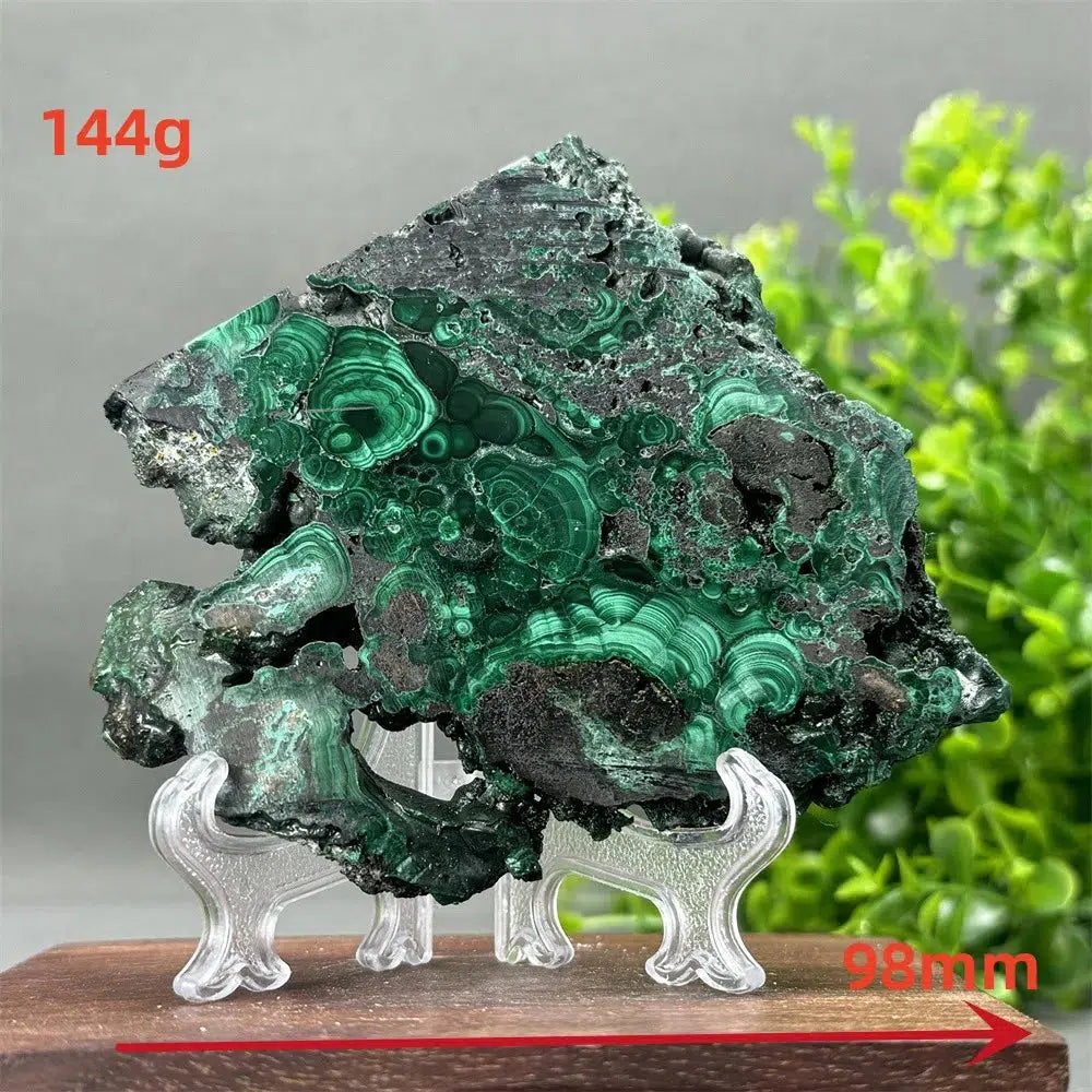 Malachite Crystal Slice