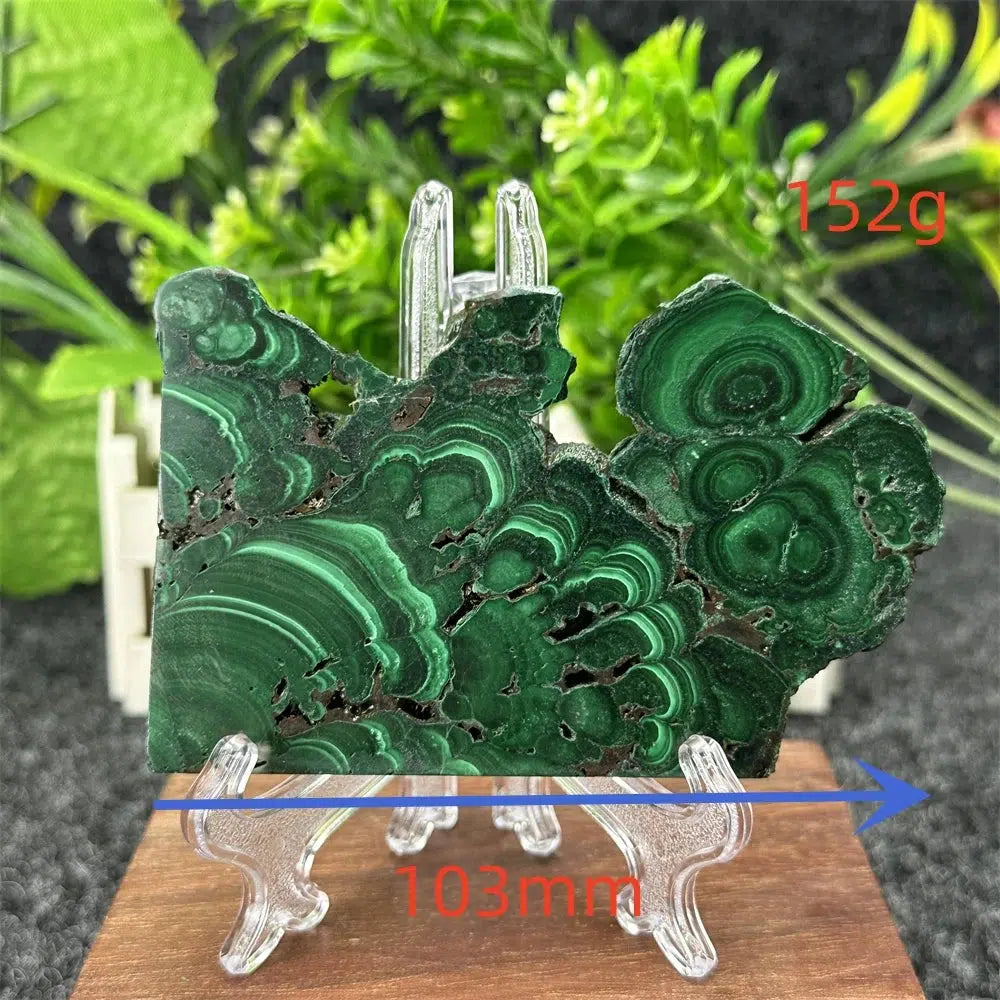 Malachite Crystal Slice