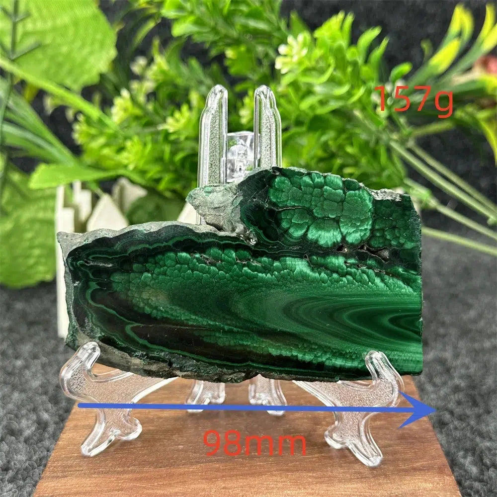 Malachite Crystal Slice