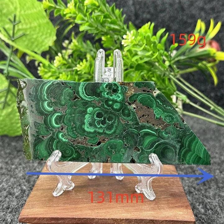 Malachite Crystal Slice