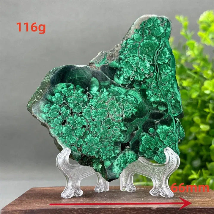 Malachite Crystal Slice