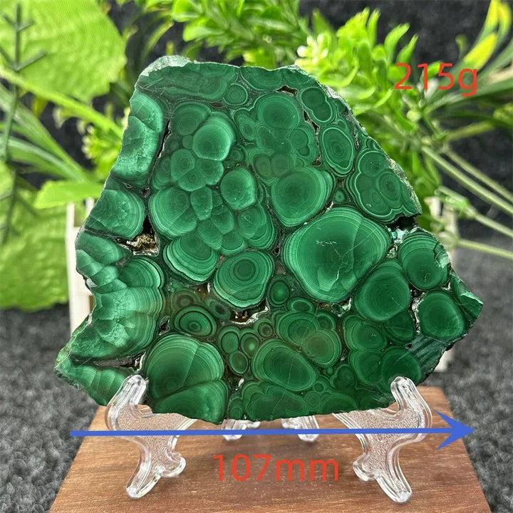 Malachite Crystal Slice