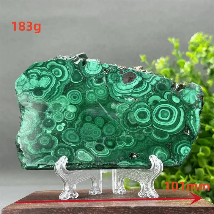 Malachite Crystal Slice