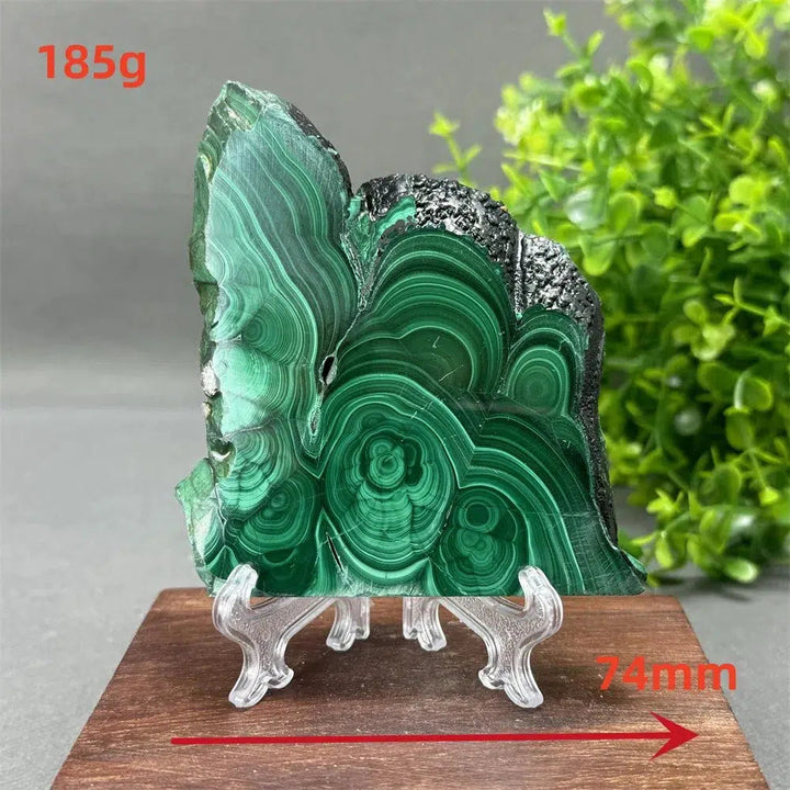 Malachite Crystal Slice