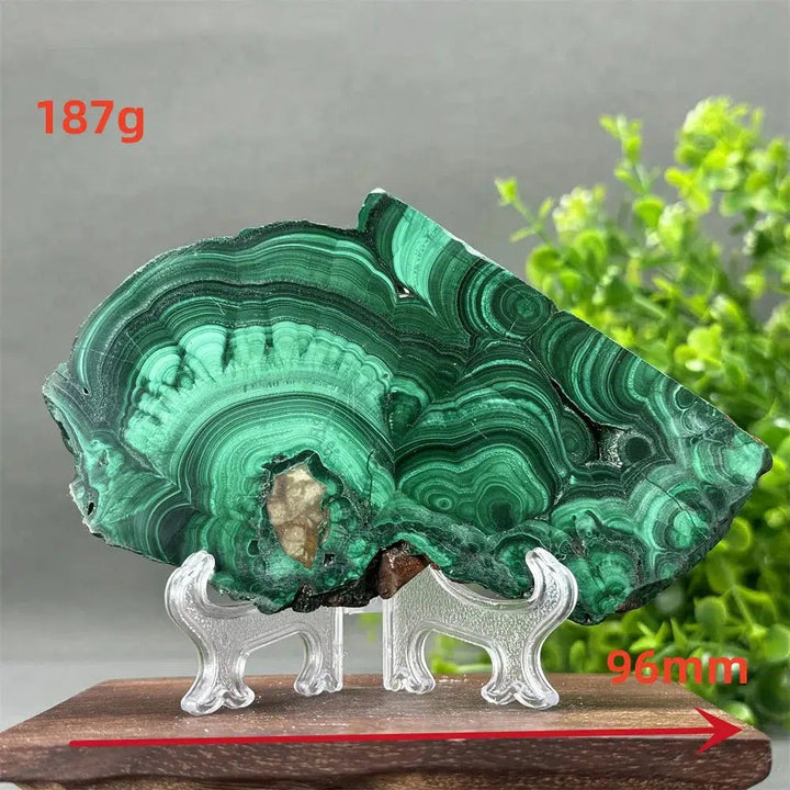 Malachite Crystal Slice