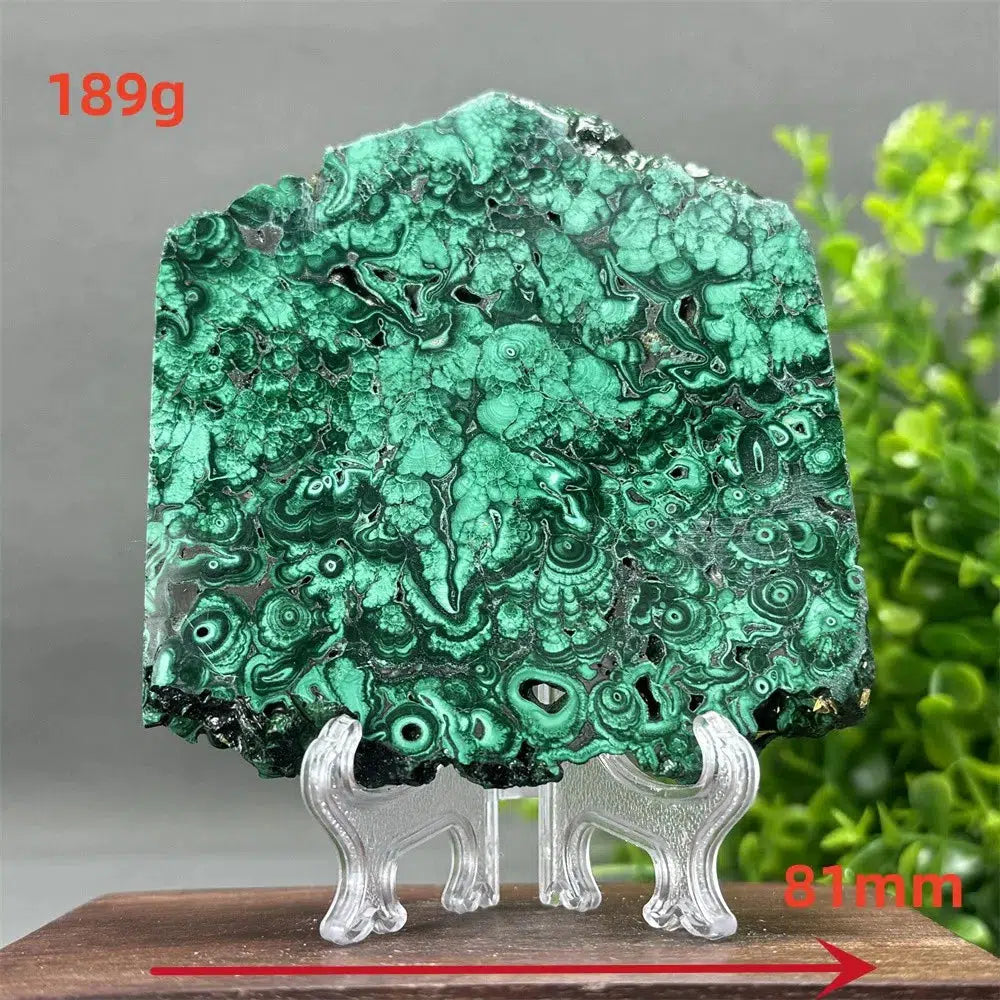 Malachite Crystal Slice