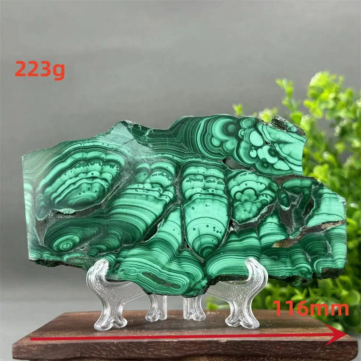 Malachite Crystal Slice