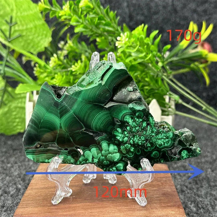 Malachite Crystal Slice