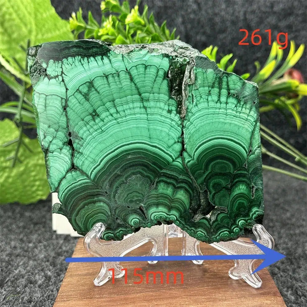 Malachite Crystal Slice