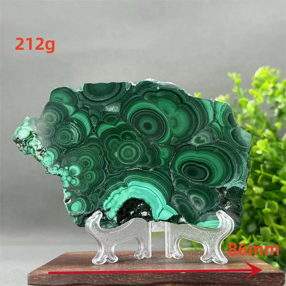 Malachite Crystal Slice