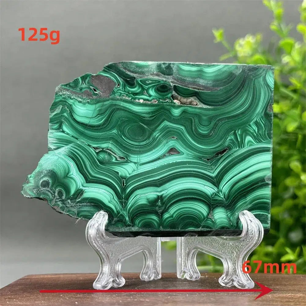 Malachite Crystal Slice