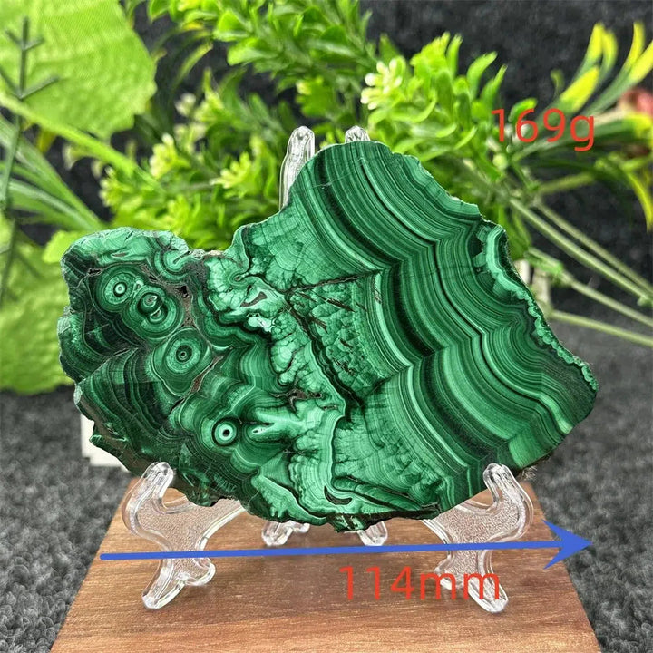 Malachite Crystal Slice