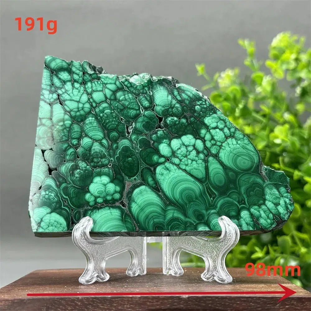 Malachite Crystal Slice