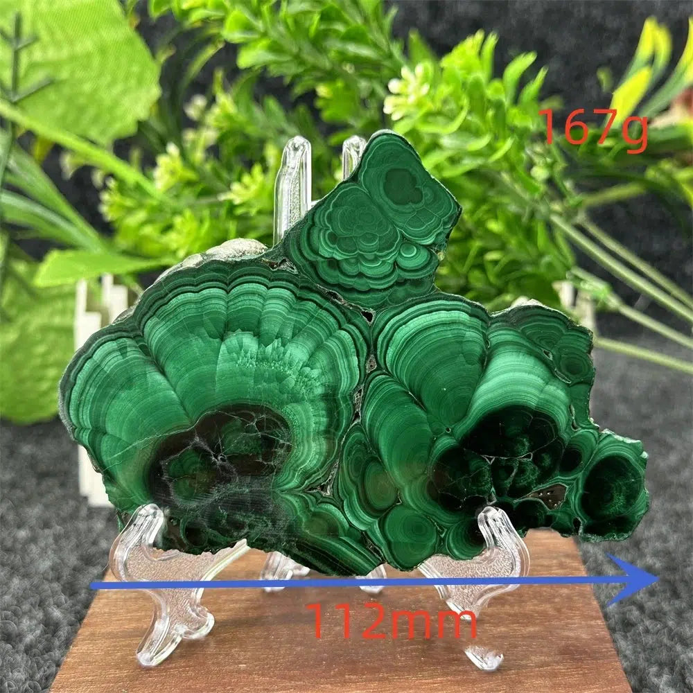 Malachite Crystal Slice